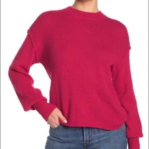 NWT Abound Pink Crew Neck Sweater Drop Shoulder